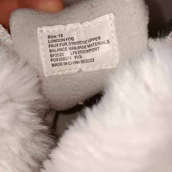 Childrens London fog glitter boots size 13 - Picture 6 of 8
